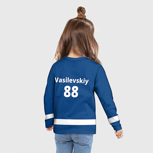 Детский лонгслив Tampa Bay: Vasilevskiy / 3D-принт – фото 6