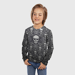 Лонгслив детский Black Milk: Skulls, цвет: 3D-принт — фото 2