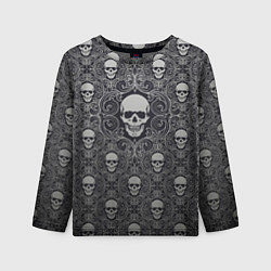 Лонгслив детский Black Milk: Skulls, цвет: 3D-принт