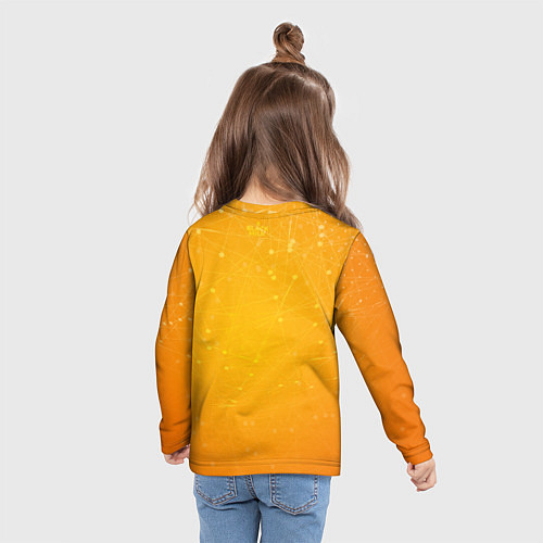 Детский лонгслив Bitcoin Orange / 3D-принт – фото 6