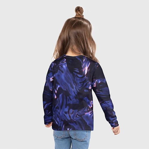 Детский лонгслив Нефть / 3D-принт – фото 6