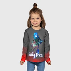 Лонгслив детский Sally Face: Rock Star, цвет: 3D-принт — фото 2