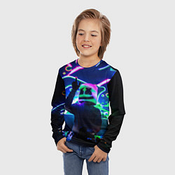 Лонгслив детский Marshmello: Neon DJ, цвет: 3D-принт — фото 2