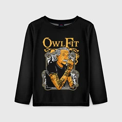 Лонгслив детский Owl Fit, цвет: 3D-принт