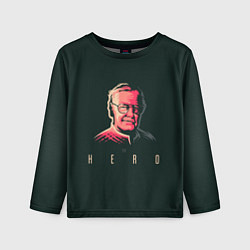 Лонгслив детский Stan Lee The hero, цвет: 3D-принт