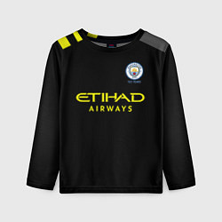 Детский лонгслив Manchester City away 19-20