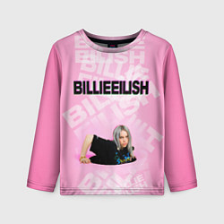 Детский лонгслив Billie Eilish: Pink Mood