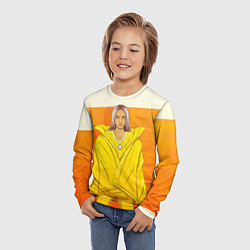 Лонгслив детский Billie Eilish: Yellow Girl, цвет: 3D-принт — фото 2