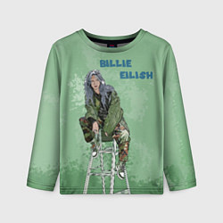 Детский лонгслив Billie Eilish: Green Motive