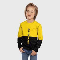 Лонгслив детский BILLIE EILISH: Yellow & Black, цвет: 3D-принт — фото 2