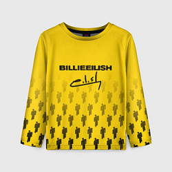 Лонгслив детский Billie Eilish: Yellow Autograph, цвет: 3D-принт