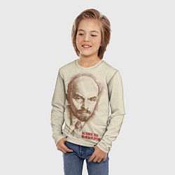 Лонгслив детский Ленин, цвет: 3D-принт — фото 2