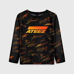 Детский лонгслив ATEEZ АВТОГРАФЫ