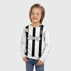Лонгслив детский Juventus home 20-21, цвет: 3D-принт — фото 2