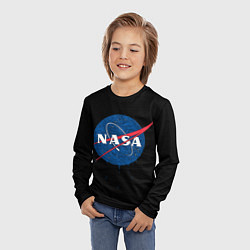 Лонгслив детский NASA Краски, цвет: 3D-принт — фото 2