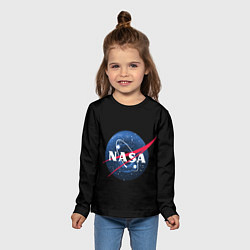 Лонгслив детский NASA Black Hole, цвет: 3D-принт — фото 2