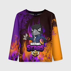 Лонгслив детский Brawl Stars CROW, цвет: 3D-принт