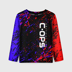 Лонгслив детский Critical Ops, цвет: 3D-принт