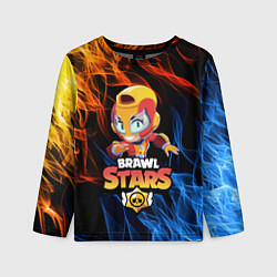 Лонгслив детский BRAWL STARS MAX, цвет: 3D-принт