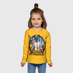 Лонгслив детский PUBG, цвет: 3D-принт — фото 2