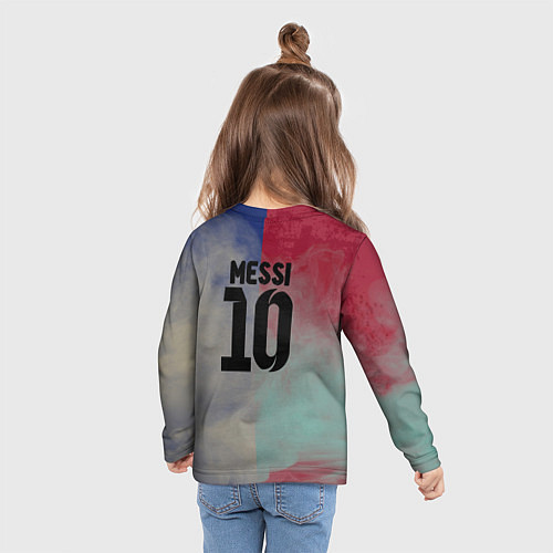 Детский лонгслив Messi / 3D-принт – фото 6