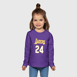 Лонгслив детский Los Angeles Lakers Kobe Brya, цвет: 3D-принт — фото 2