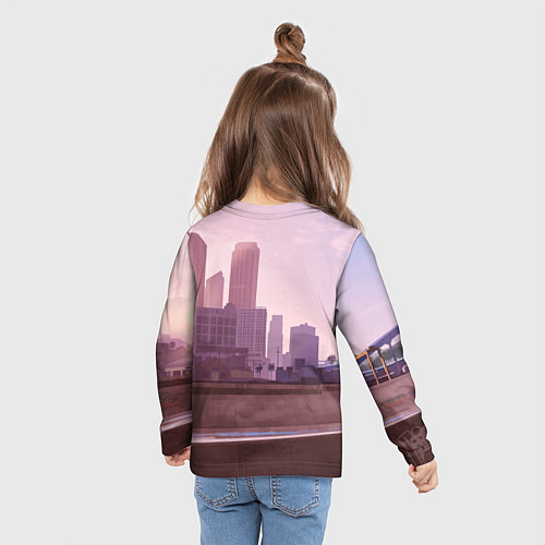 Детский лонгслив ROCKSTAR / 3D-принт – фото 6