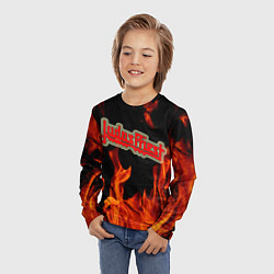 Лонгслив детский JUDAS PRIEST, цвет: 3D-принт — фото 2