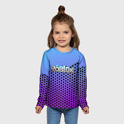 Лонгслив детский Roblox Gradient Pattern, цвет: 3D-принт — фото 2