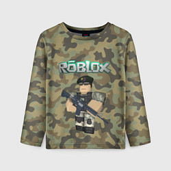 Лонгслив детский Roblox 23 February Camouflage, цвет: 3D-принт