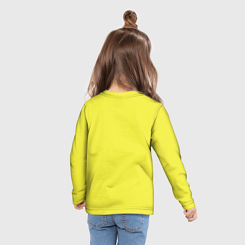 Детский лонгслив Billie Yellow and Red / 3D-принт – фото 6