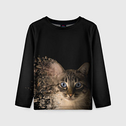 Лонгслив детский Disintegrating Cat, цвет: 3D-принт