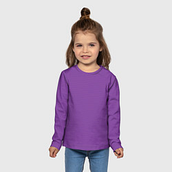 Лонгслив детский Фиолетовая волна, цвет: 3D-принт — фото 2
