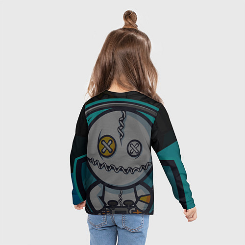 Детский лонгслив Форма Voodoo Gamer / 3D-принт – фото 6