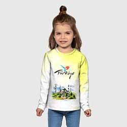 Лонгслив детский Турция, цвет: 3D-принт — фото 2