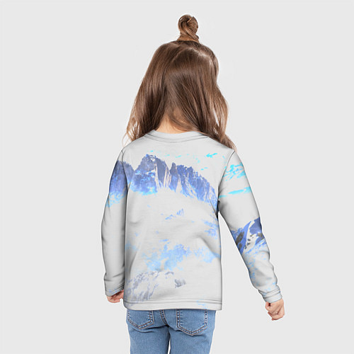 Детский лонгслив Горы / 3D-принт – фото 6