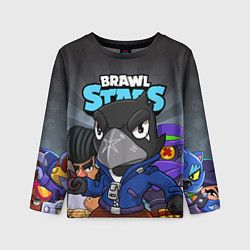 Лонгслив детский BRAWL STARS CROW, цвет: 3D-принт