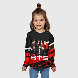 Лонгслив детский BTS, цвет: 3D-принт — фото 2