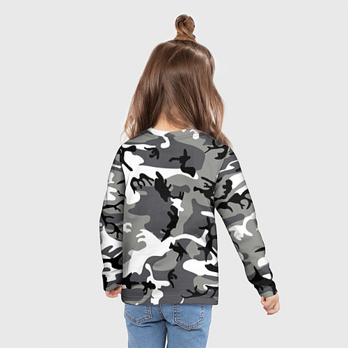 Детский лонгслив Камуфляж Sabaton / 3D-принт – фото 6