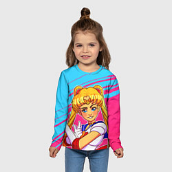 Лонгслив детский СЕЙЛОР МУН, цвет: 3D-принт — фото 2