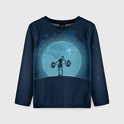 Лонгслив детский Тяжёлая атлетика, цвет: 3D-принт