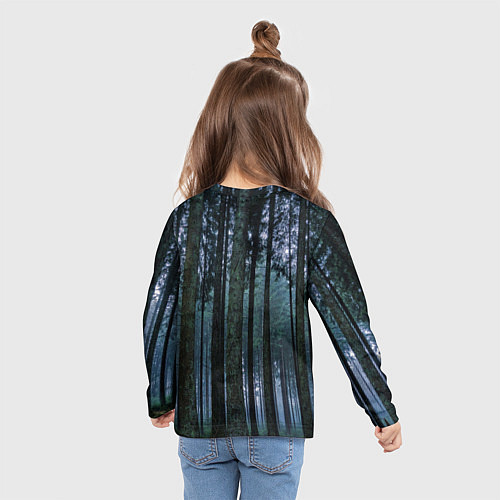 Детский лонгслив THE FOREST / 3D-принт – фото 6