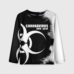 Лонгслив детский Coronavirus 2019 - nCoV, цвет: 3D-принт