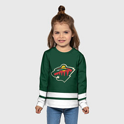 Лонгслив детский Миннесота Уайлд, цвет: 3D-принт — фото 2