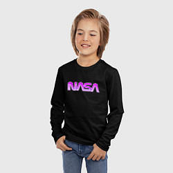 Лонгслив детский NASA, цвет: 3D-принт — фото 2