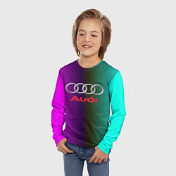 Лонгслив детский Audi, цвет: 3D-принт — фото 2