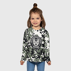 Лонгслив детский Автомобильные войска, цвет: 3D-принт — фото 2