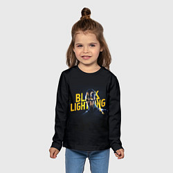 Лонгслив детский Black Lightning - Thunder, цвет: 3D-принт — фото 2