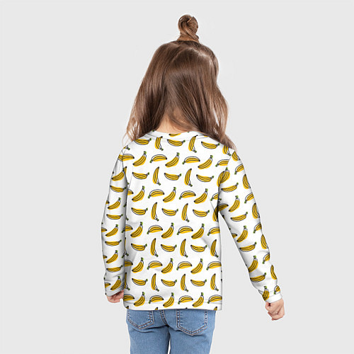 Детский лонгслив Бананы / 3D-принт – фото 6