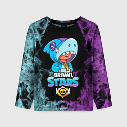 Лонгслив детский Brawl Stars Leon Shark, цвет: 3D-принт